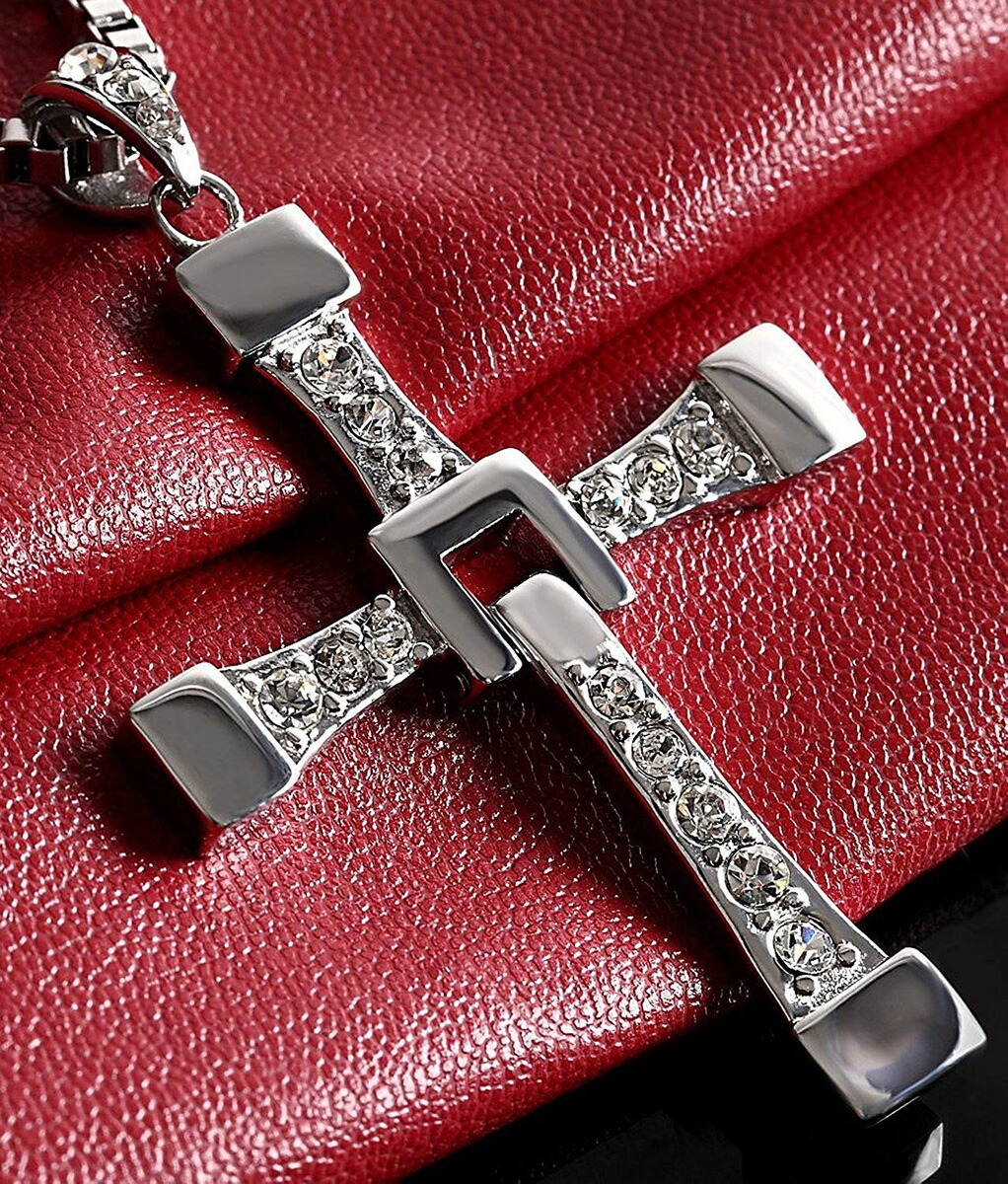 楽天市場】ワイスピ クロス ネックレス ステンレス 十字架 ライン