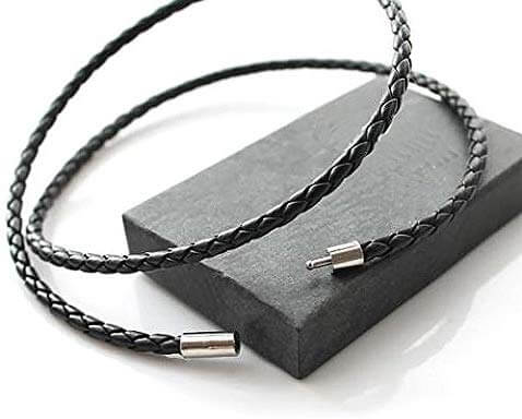 オシャレしたく響き渡る 編み込みなめし革 チョーカータイプ 頚飾 差込み礼式 チェーン店 メンズ レディース ねっくれす 夫婦ネックレス ギフト 格好よい ワイルド Hotjobsafrica Org