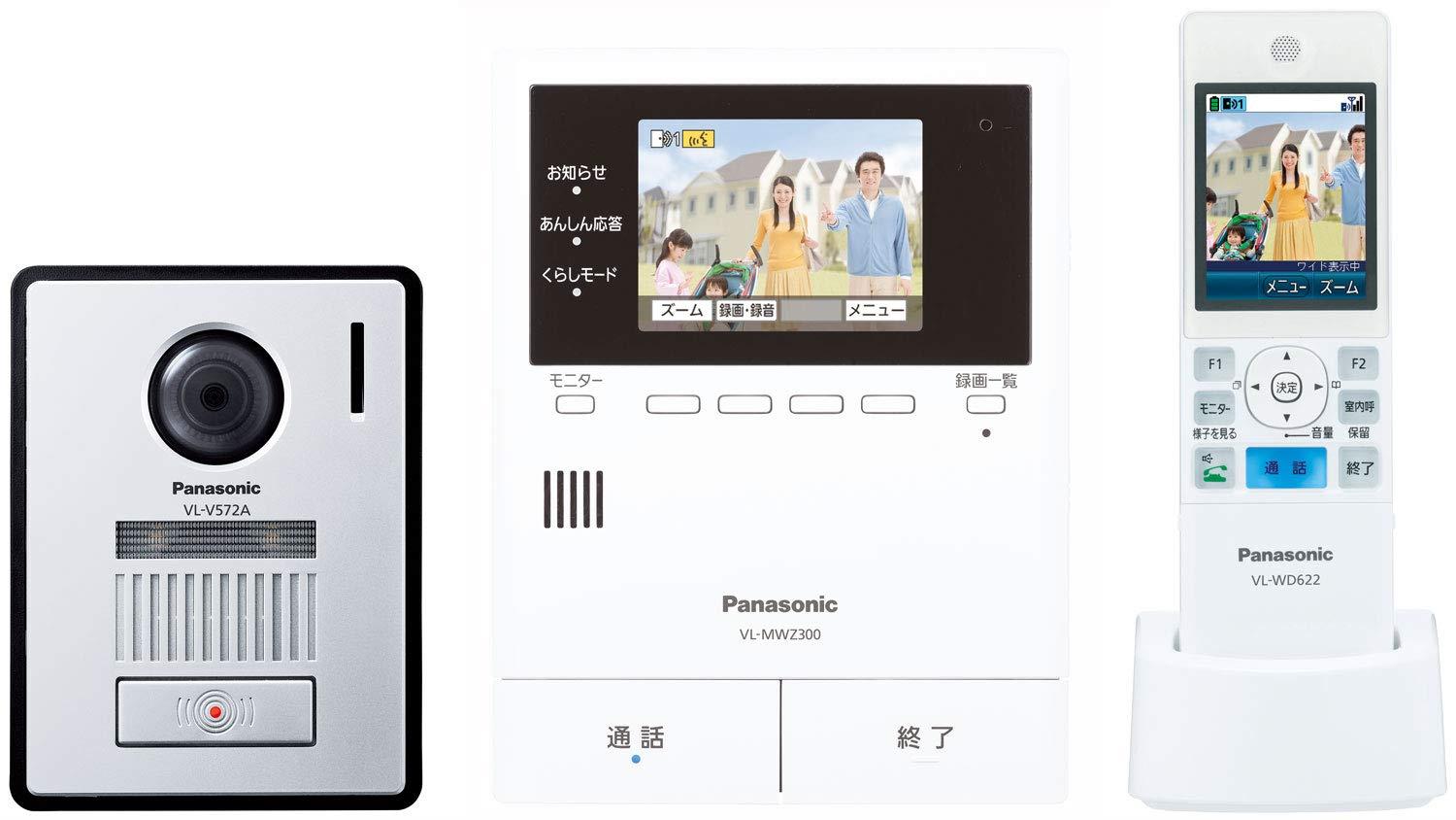 パナソニック ワイヤレスモニター付き テレビドアホン 30万画素 LEDライト搭載 あんしん応答対応 どこでもドアホン VL-SWZ300KF|セレクトショップ RST