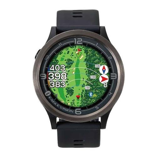 アサヒゴルフ GPSゴルフナビ EAGLE VISION ACE PRO EV-337 BK ウォッチタイプ 黒いこと