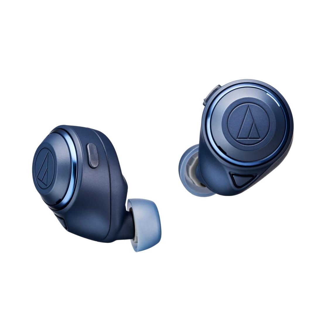 オーディオテクニカ ATH-CKS50TW BL ワイヤレスイヤホン bluetooth/ワイヤレスイヤホン ノイズキャンセリング 重低音 / 最大約50時間再生 /20時間再生 / 通話品質強化/ノイズキャンセル/ヒアスルー/低遅延モード/aptX adaptive/AAC / 360 Reality Audio【国内正規品】 ブルー｜セレクトショップ RST