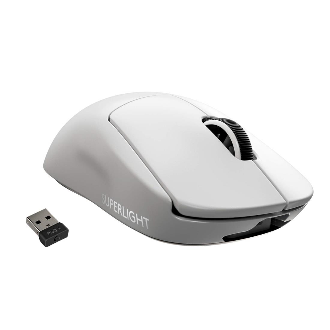 Logicool G PRO X SUPERLIGHT 無線電話 ゲーミングマウス G-PPD-003WL-WH 軽さ 63g未満 LIGHTSPEED HERO 25K検知器 POWERPLAY 無線電話 申し受ける 相応う ゲーミング 二十日鼠 白いこと パソコン windows 国内置き目品