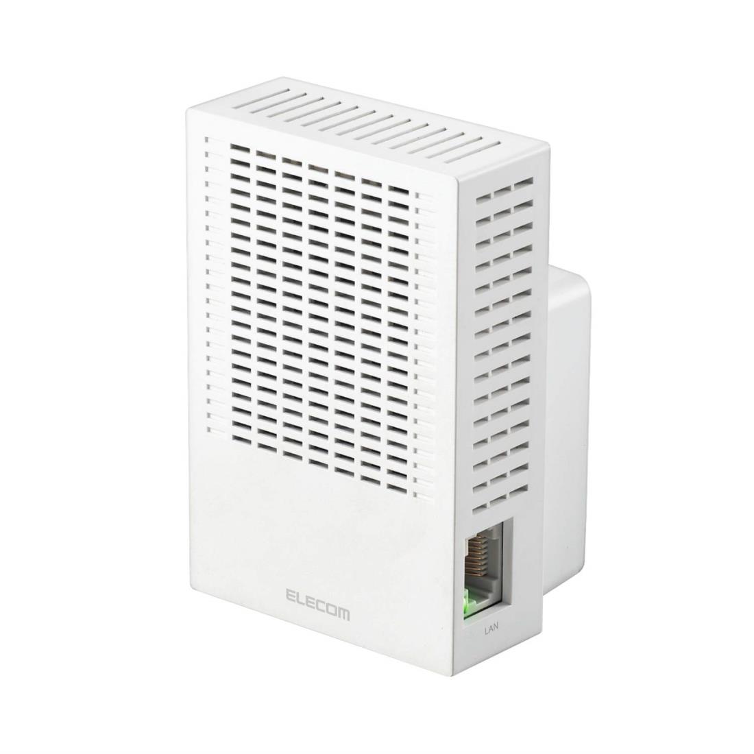 ELECOM Wi-Fi 6 中継器 WTC-X3000GS-W 白 Wi-Fi 6(11ax) 2402+574Mbps無線LAN中継器 - WTC-X3000GS-W