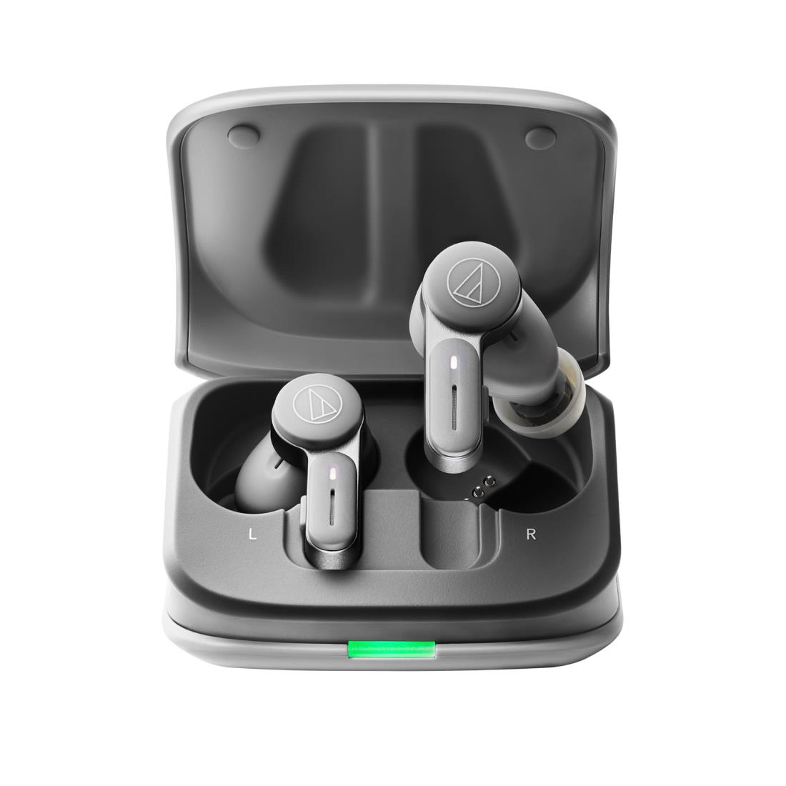 オーディオテクニカ ATH-TWX7 ワイヤレスイヤホン bluetooth ノイズキャンセリング 最大約20時間再生 通話品質強化 マルチポイント対応 ノイズキャンセル ヒアスルー 低遅延モード LDAC対応 SBC AAC IPX4防滴 急速充電 Qiワイヤレス充電【国内正規品】 グレー ATH-TWX7 GY