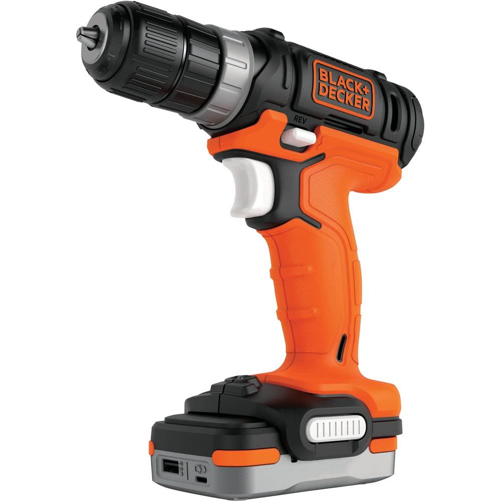 ブラックアンドデッカー(BLACK+DECKER) GoPak コードレス せん孔機１番ウッド 10.8V 乾電池 ACアダプタ付き添い人 BDCDD12US1