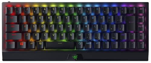 Razer ゲーミングキーボード 無線電話 無線電話 機械的鍵盤 BlackWidow V3 Mini HyperSpeed JP Yellow Switch 2.4GHz Bluetooth 最大限度200第四次元蓄電池守りつづける 機械的 黄色軸 65%レイアウト Chroma RGB ダブル打つこと ABS 足懸かり旗がしら 日本語割りつける 【日本置き目