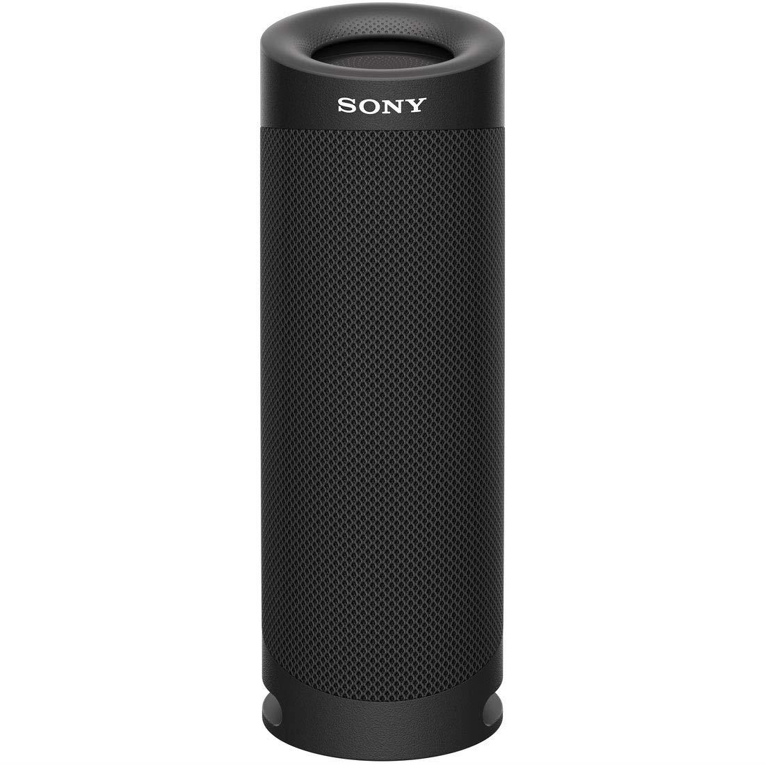 ソニー(SONY) ワイヤレスポータブルスピーカー SRS-XB23 : 雨合羽/防塵/防錆/Bluetooth/マイコン金棒引きにも /2台つなげてステレオ有りの実能力のある/ 重低音部模範例/マイクロホン付き添い人/ 最大限度12第四次元年代順の連続生まれ変わり 2020年模範例 / 黒いこと SRS-XB23 B