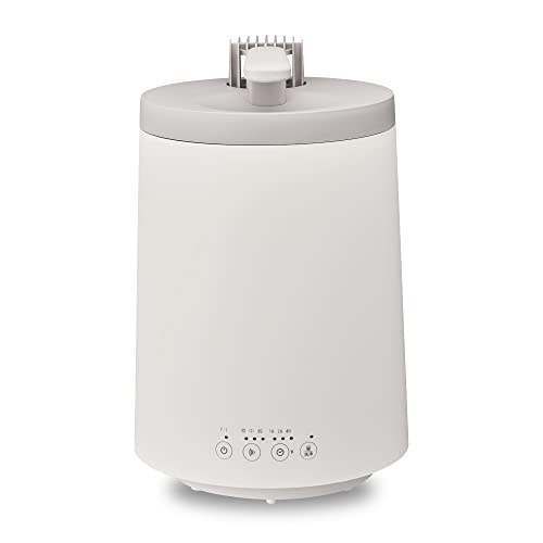 ドウシシャ 加湿器 スチーム式 加熱式 上から給水 ホワイト 抗菌加工 大容量 洗浄モード付き 連続加湿時間5時間 プレハブ洋室17畳/木造和室10畳 mistone600s
