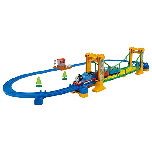 タカラトミー 『 プラレール トーマス きかんしゃトーマス ぐらぐらつり橋仕掛ける 』 路面電車 鉄道車両 遊び道具 3歳以上 遊び道具安全性のある標準尺度受かる ST目じるし公証 PLARAIL TAKARA TOMY