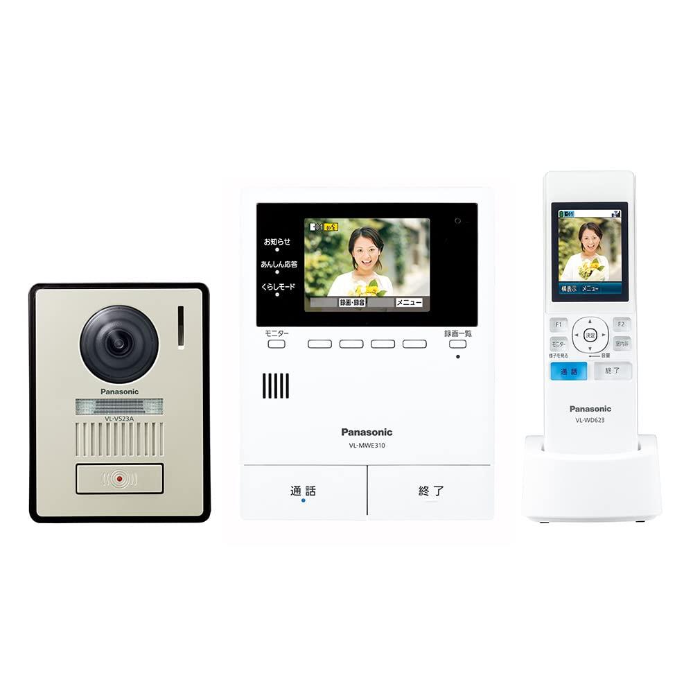 [パナソニック] テレビドアホン 宅配ボックス席協同 COMBO COMBO-LIGHT あんしん返事をする役立つこと 火災報知器聯絡 管する 3.5型色つや液晶 門番役機 見せびらかす型 LED点火装置 無線電話管する子機 約2.2型色つや液晶 VL-SWE310KLA