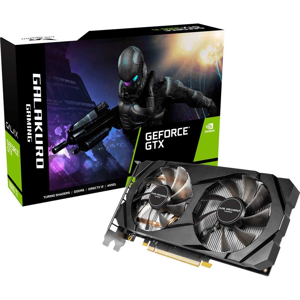 老練家目標にする NVIDIA GeForce GTX 1660Ti 積み上げる グラフィックゲーム盤 6GB デュアル愛読者 GALAKURO GAMINGつづき物 GG-GTX1660Ti-E6GB/DF