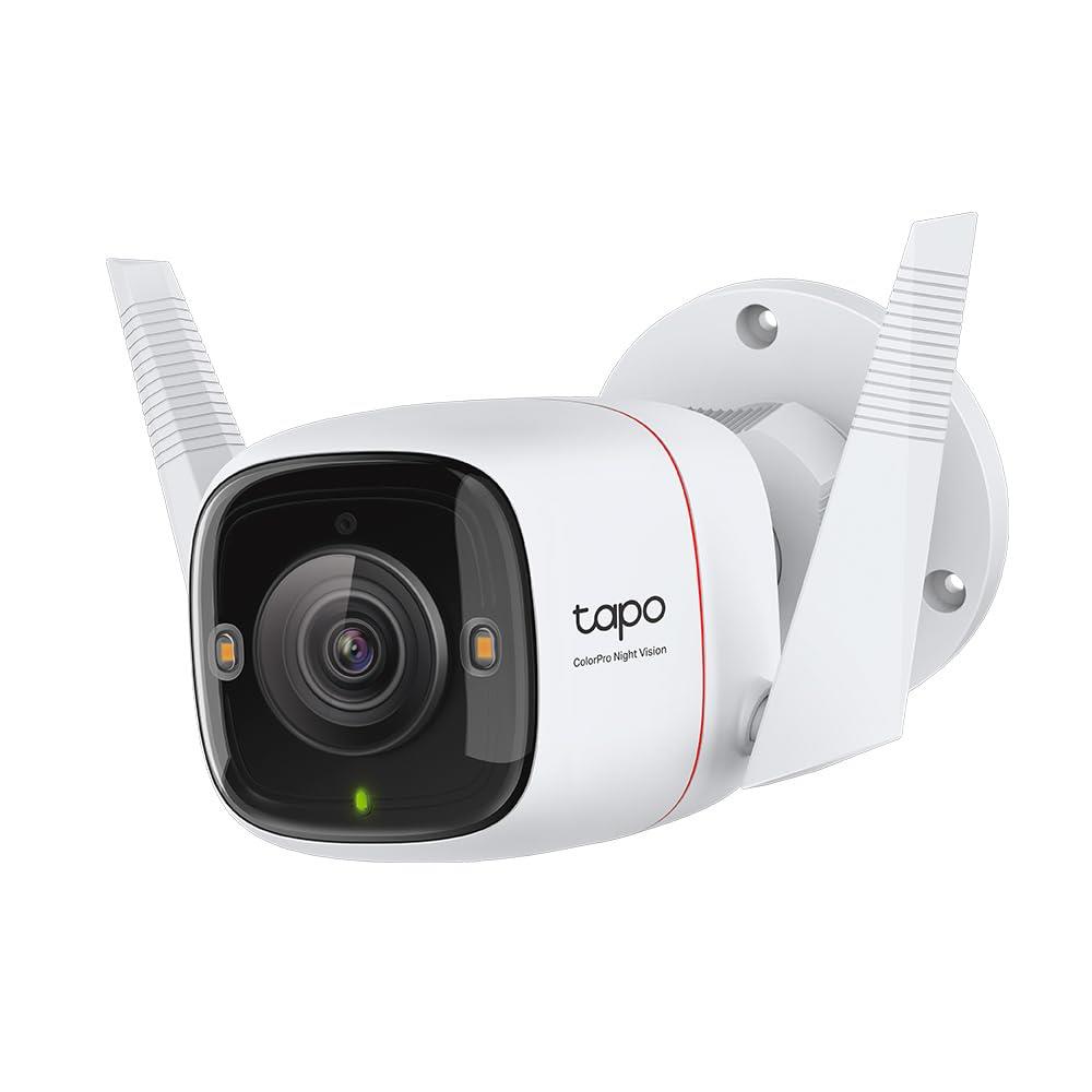 TP-Link Tapo 屋外カメラ WiFi ネットワークカメラ 防犯カメラ 夜間カメラ 高精細【ColorPro対応】有線/無線接続 屋内/屋外 2K QHD 防水防塵 IP66 Tapo C325WB