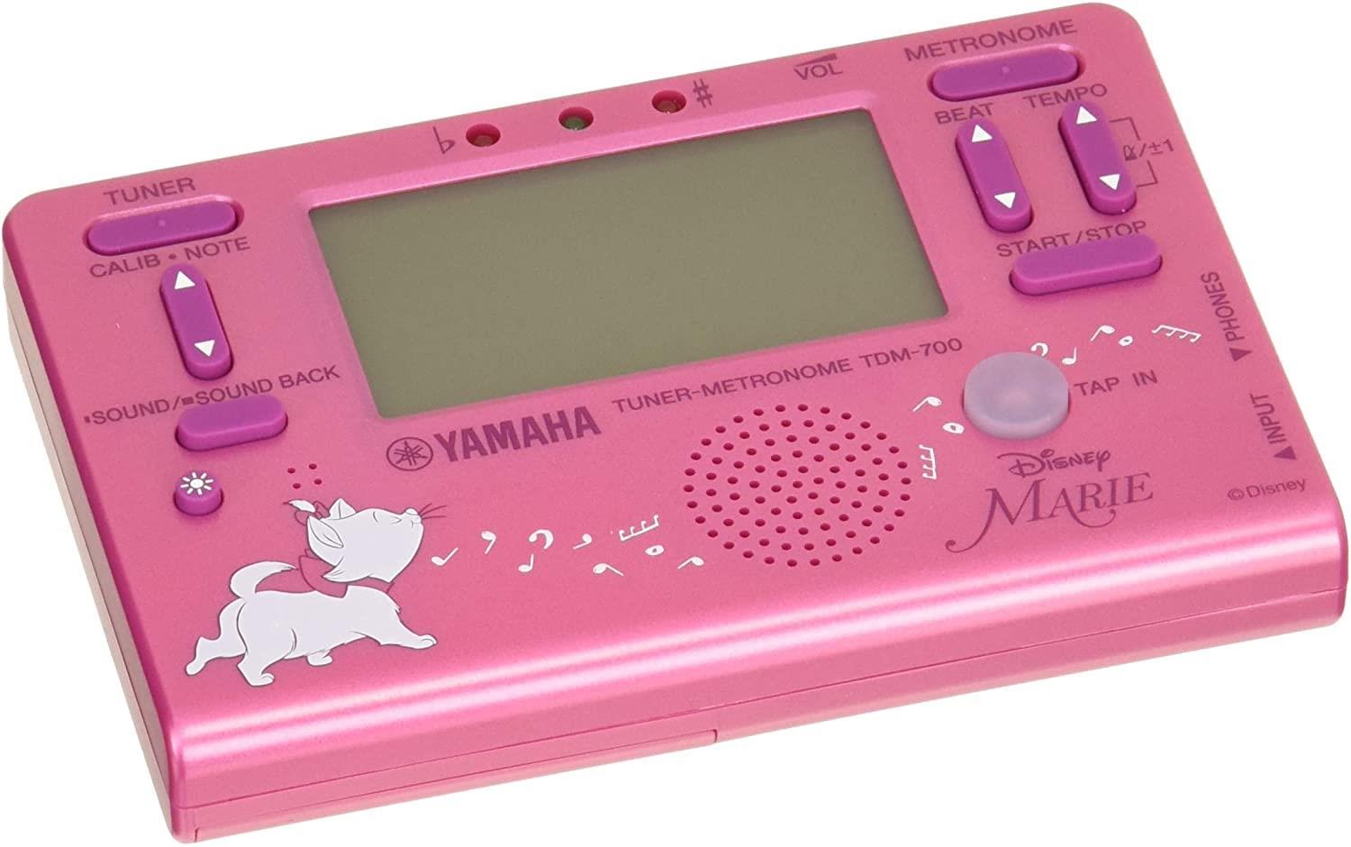 ヤマハ YAMAHA チューナーメトロノーム ディズ ニー・マリー ヴィヴィッド ピンク TDM-700DMRE