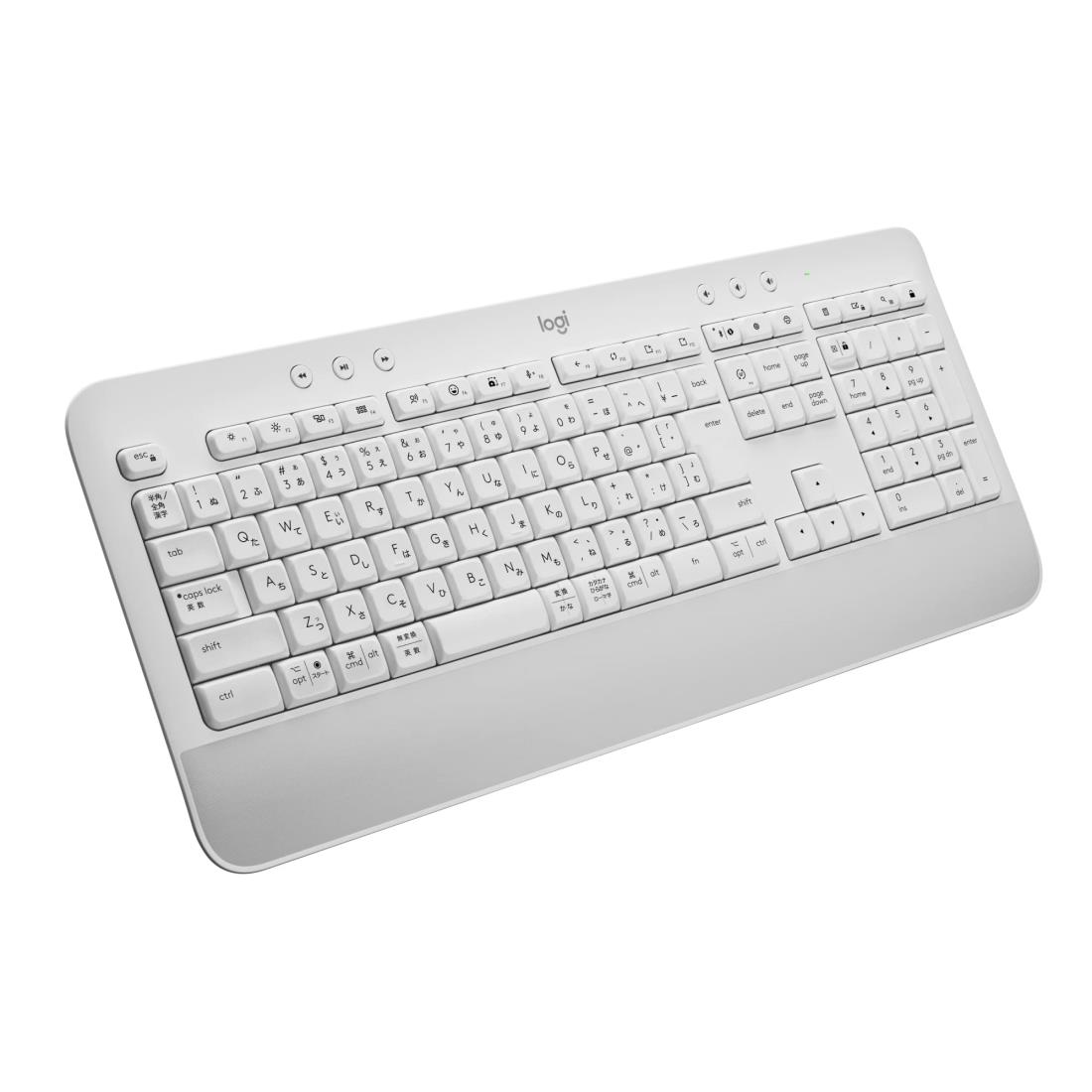 ロジクール SIGNATURE K650OW ワイヤレス キーボード パームレスト 薄型 疲れにくい bluetooth Logi Bolt Unifying非対応 日本語配列 windows mac chrome Android 無線 ワイヤレスキーボード K650 オフホワイト 国内正規品画像