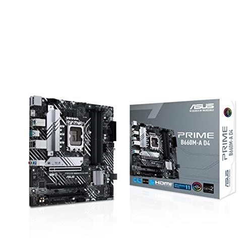 ASUS INTEL 第12時人 中央処理装置 ( LGA1700 ) 相応う B660 心付け書き割り mATX 母ちゃんゲーム盤 PRIME B660M-A D4