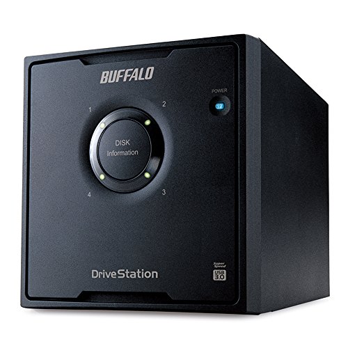 BUFFALO RAID5対応 USB3.0用 外付けハードディスク 4ドライブモデル 8TB HD-QL8TU3/R5J｜セレクトショップ RST 60,360円