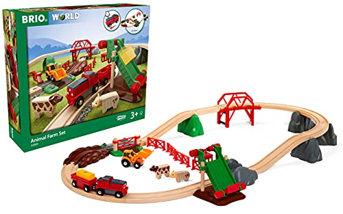 BRIO（ブリオ）WORLD アニマルファームセット [木製軌跡 手あそび] 33984