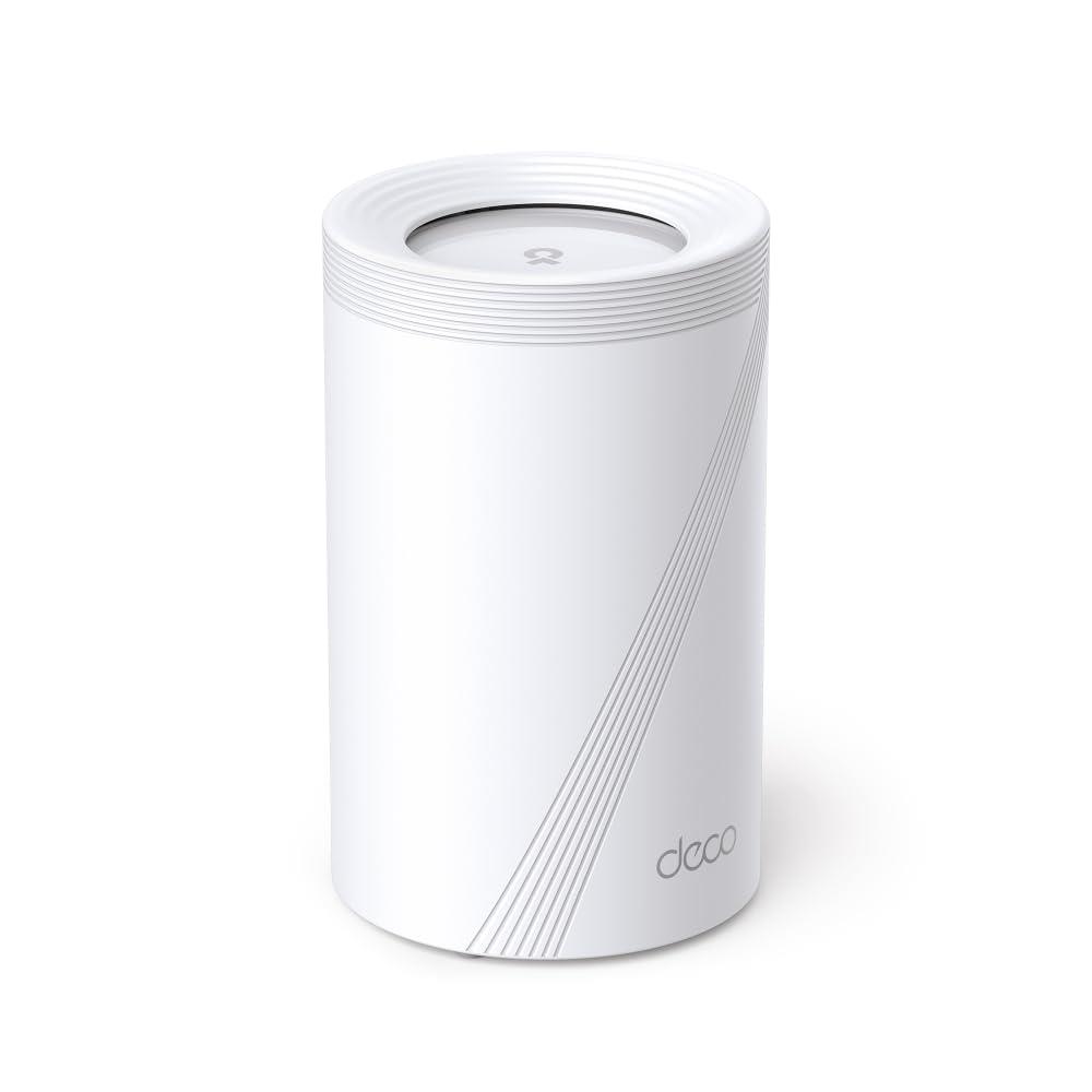 TP-Link WiFi 7 ルーター メッシュ WiFi システム トライバンド 5760 Mbps (6GHz) + 2880 Mbps (5GHz) + 574Mbps (2.4GHz) 2.5Gbps イーサネットポートx1 シームレスAIメッシュ MLO 320MHz TP-Link 1ユニット Deco BE65 1-pack