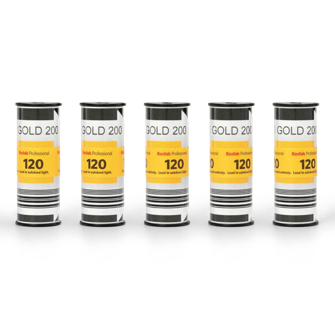 コダック Kodak カラーネガティブフィルム GOLD 200 120 5本パック 1075597｜セレクトショップ RST