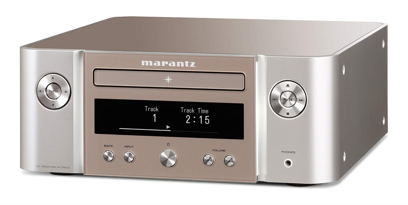 マランツ Marantz M-CR612 CD受信システム Bluetooth・Airplay2 広広としたFM相応う/ハイレゾ音源相応う しろがね色ゴールド M-CR612/FN