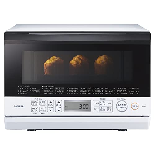 東芝 スチーム オーブンレンジ 石窯オーブン 一人暮らし 23L ER-W60(W) グランホワイト フラットテーブル