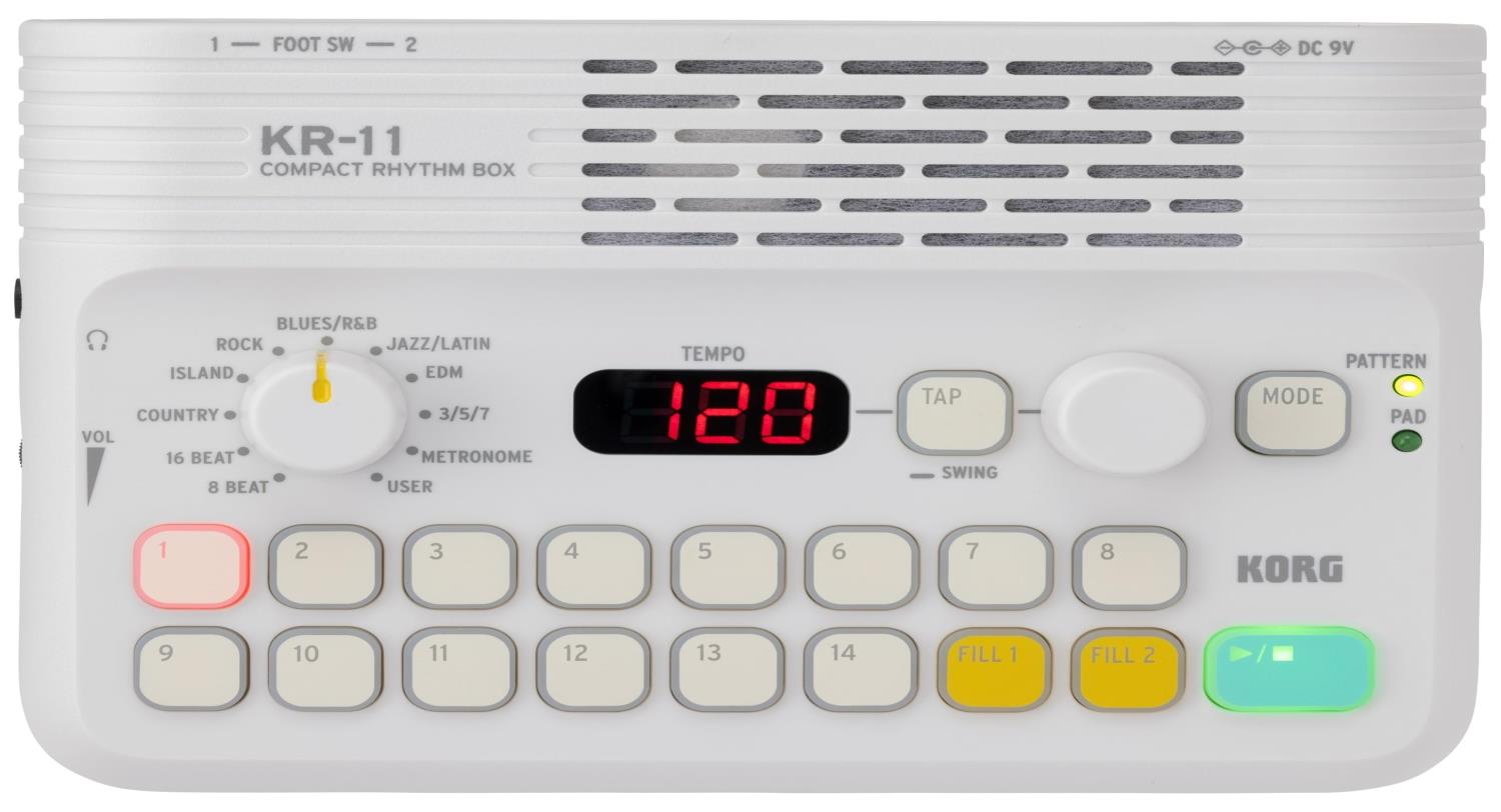 KORG リズム・ボックス KR-11 リズムマシン ヘッドホン/ライン・アウト端子搭載 電池駆動可｜セレクトショップ RST