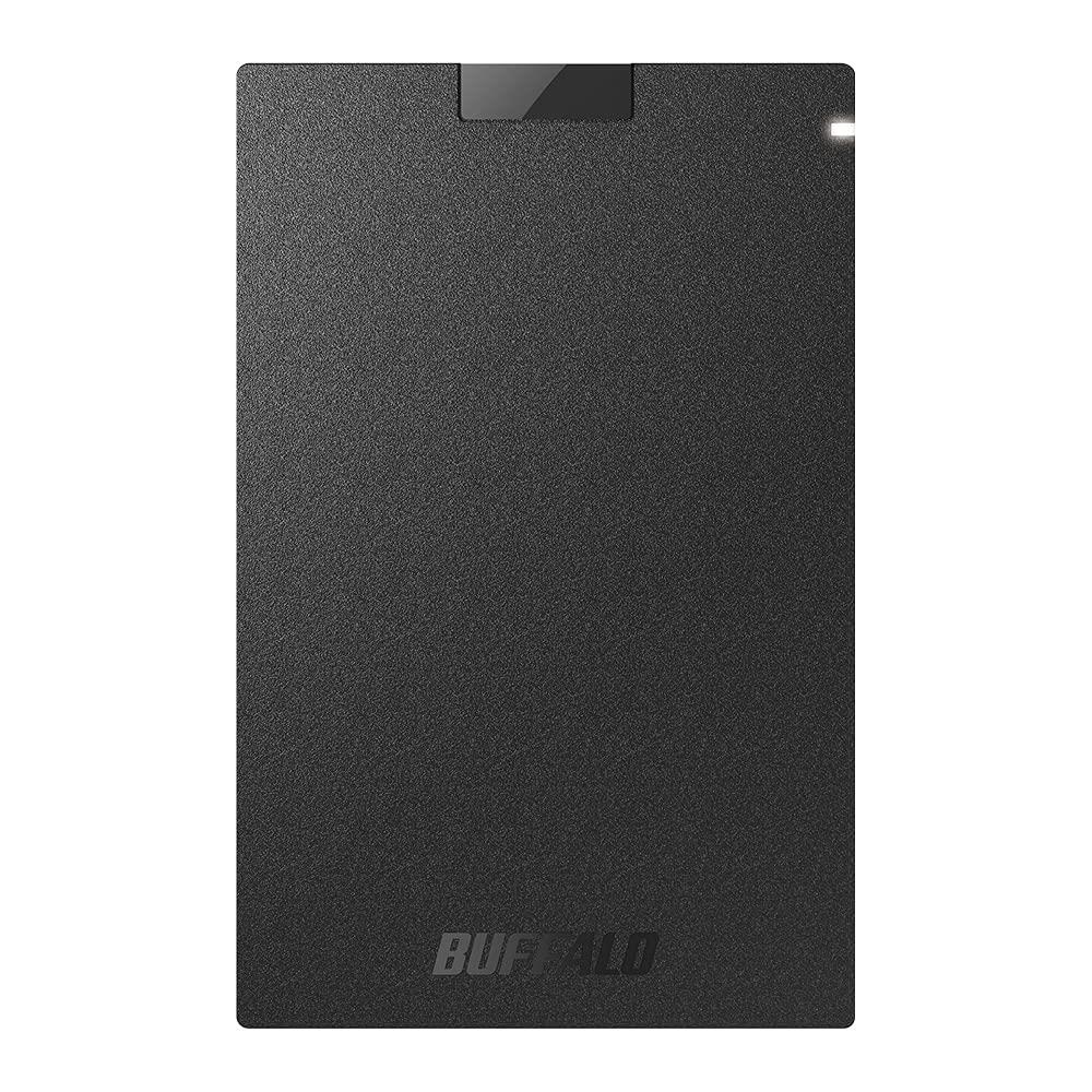 バッファロー SSD 外付け 2.0TB USB3.2Gen1 ポータブル コンパクト PS5/PS4対応(メーカー動作確認済) ブラック SSD-P G2.0U3-BC/N