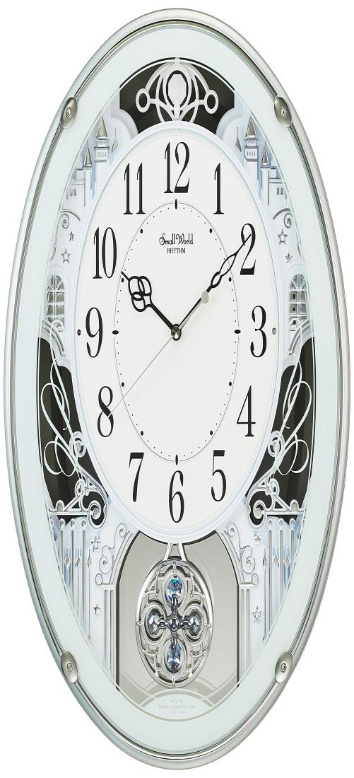 楽天市場】リズム(RHYTHM) 掛け時計 電波 アナログ からくり スモール