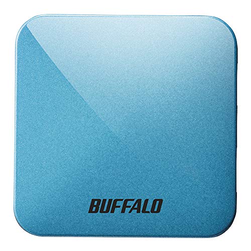 BUFFALO 無線LAN親機 11ac/n/a/g/b 433/150Mbps トラベルルーター ターコイズブルー WMR-433W2-TB【iPhone13メーカー動作確認済み】
