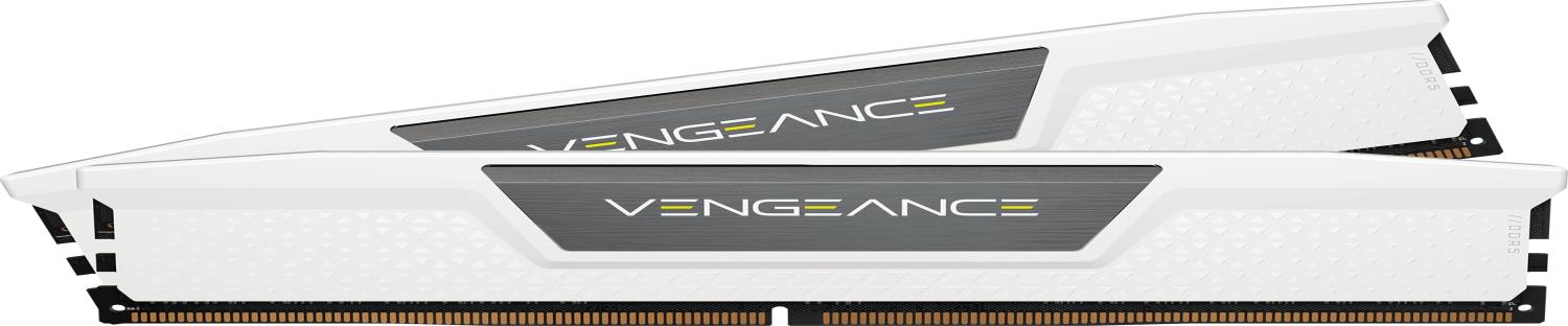 CORSAIR DDR5-6000MHz デスクトップPC用メモリ VENGEANCE DDR5シリーズ (PC5-48000) Intel XMP メモリキット 32GB ホワイト [16GB×2枚] CMK32GX5M2E6000C36W