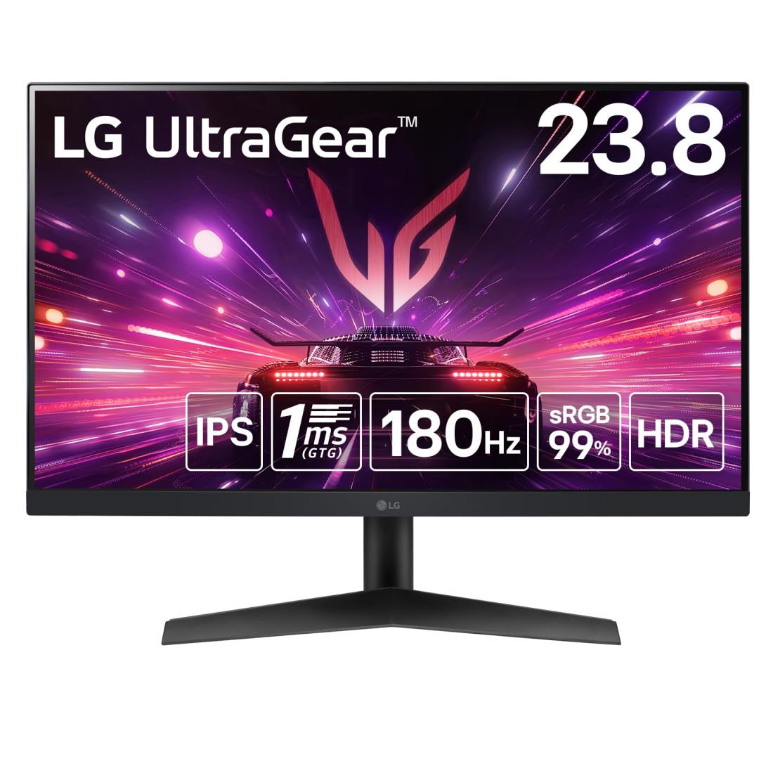 LG ゲーミングモニター UltraGear 24GS60F-B 23.8インチ/PCゲーム、家庭用ゲーム/フルHD(1920×1080) /アンチグレア/180Hz/IPS 1ms（GTG）/FreeSync・・ テクノロジー/G-Sync Compatible/HDR10/DisplayPort/HDMI/チルト調整対応/ 22,630円