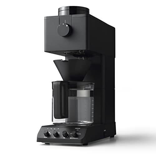 ツインバード 全自動コーヒーメーカー ミル付き 燕三条 臼式 6杯用 蒸らし 湯温調節 ブラック CM-D465B