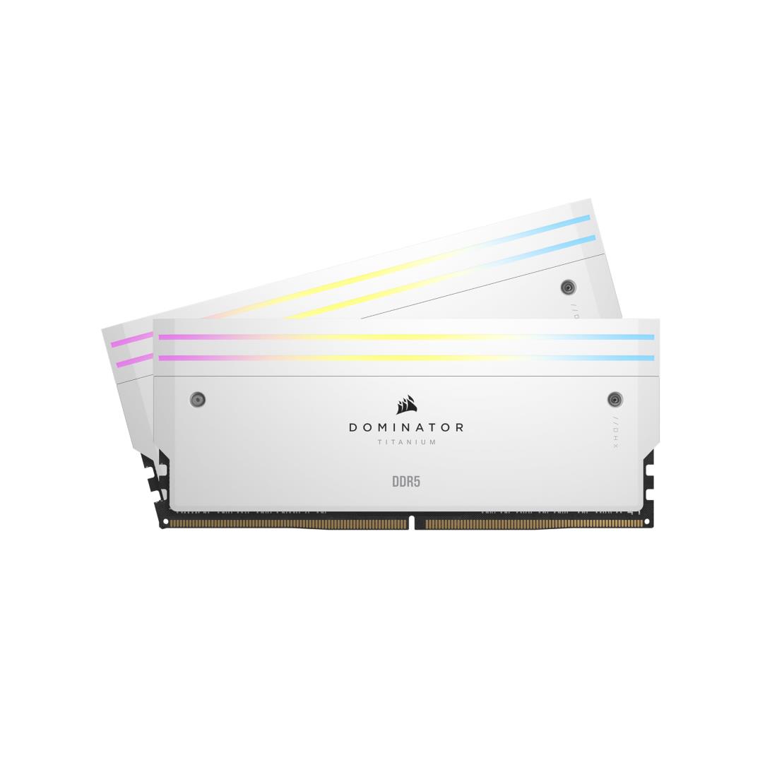 CORSAIR DDR5-6000MHz 事務机とっ始めパソコン用記憶装置 DOMINATOR TITANIUM DDR5続きもの (パソコン5-48000) Intel XMP記憶装置一揃いの道具 64GB 白いこと [32GB×2枚] CL30 CMP64GX5M2B6000C30W