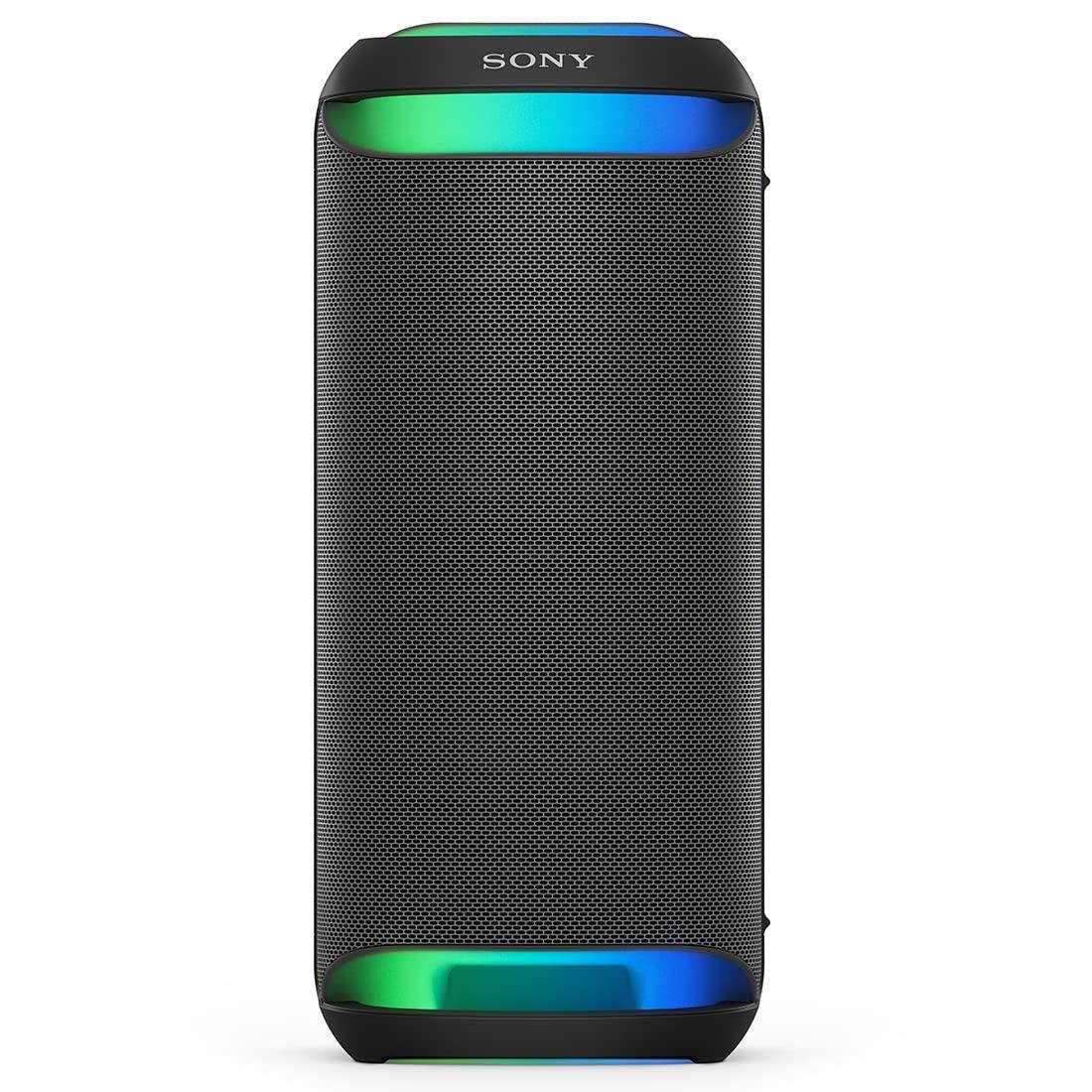ソニー(SONY) 無線電話金棒引き SRS-XV800:惜しみ無い空間的関係でも響き渡る大音の大きさ生まれ変わり/防滴IPX4/ロング乾電池約25第四次元/持ちはこびし分かりやすいキャリーホイール付き添い人/テレビ受像機でも凄烈ある低音部を楽しめるTV Sound Booster積み上げる/マイクロホン・ギター・足がかり抑えつける端子積み上げる/黒いこと