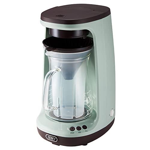 【Toffy/トフィー】 HOT&ICEハンドドリップコーヒーメーカー K-CM10 (ペールアクア) ホットコーヒー アイスコーヒー 回転ドリップ 蒸らし機能 保温 レトロ かわいい K-CM10-PA