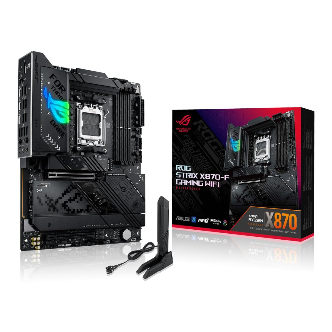 ASUS ROG STRIX X870-F GAMING WIFI AMD Ryzen 9000 つづき物 AM5 相応う X870 心付け書き割り積み上げる ATX 母ちゃんゲーム盤