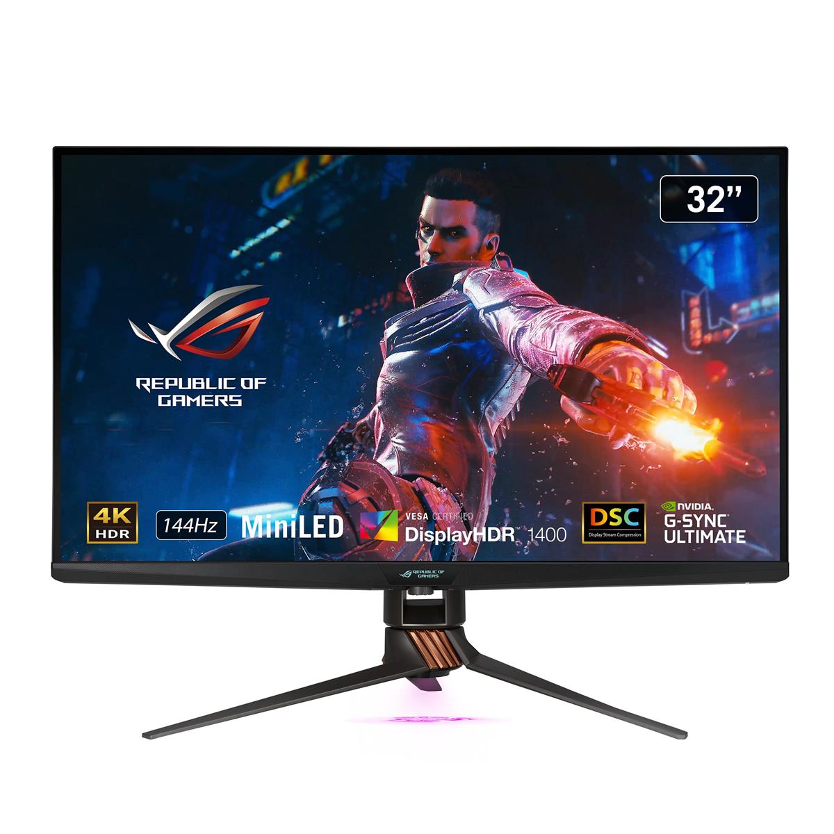 ASUS ゲーミングモニター ROG SWIFT PG32UQX 32in/4K/144サイクル/IPS/ミニLED/DisplayHDR 1400/ローカルディミング/量子点点科学技術/DP HDMI/なおなお書き5