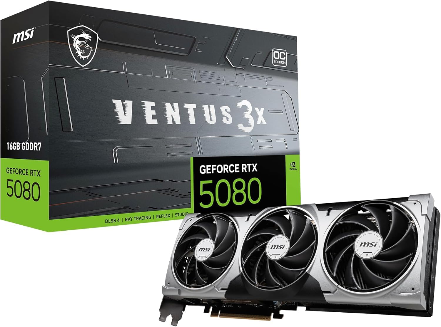 MSI GeForce RTX 5080 16G VENTUS 3X OC グラフィクス歌留多 VD9013