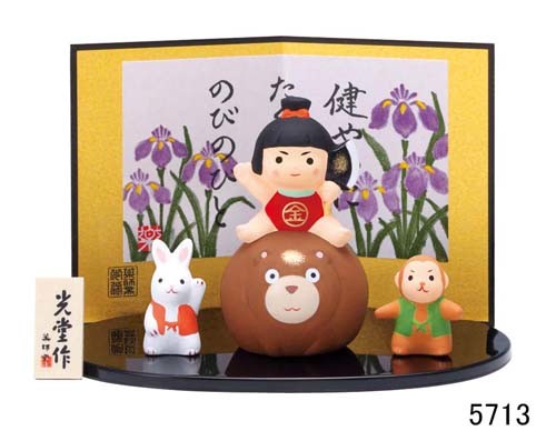 井上あんぬ　いのうえあんぬ　石田ゆりこ　桃太郎　置き物 楽天市場】桃太郎 つまみ細工 2個セット ［桃太郎＆鬼セット つまみ花