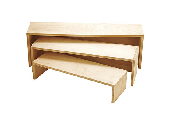 楽天市場】木製卓上什器 HPミニネストディスプレイセット 無塗装 出店