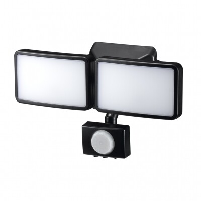 ＹＡＺＡＷＡ（ヤザワ） ＬＥＤセンサーライト ＡＣコンセント式 6Ｗ白色ＬＥＤ×2灯 リモコン付 LEDライト LED照明 赤外線センサー 屋内用 屋外用