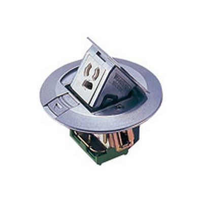 パナソニック フリーアクセスフロア用アップコン 丸型 2Ｐコンセント 2コ口 アルミ製 15Ａ ＮＥ71121Ｋ 125Ｖ
