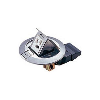 パナソニック フリーアクセスフロア用アップコン 丸型 接地2Ｐ抜け止めコンセント アルミ製 15Ａ 125Ｖ ＮＥ71145