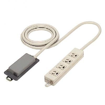 パナソニック Ｈ型ケーブル付 接地2Ｐ抜け止めコンセント 4コ口 ケーブル長3ｍ 15Ａ 125Ｖ ＮＥ22240Ｋ｜ベッド・家具通販furniture store