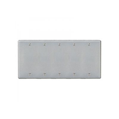 パナソニック フルカラー ステンレスカバープレート 5連用 ＷＮ7695Ｋ
