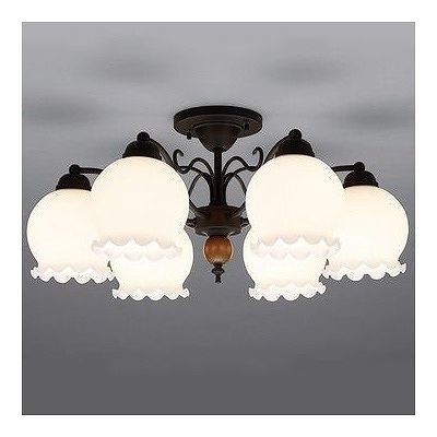 LEDシャンデリア ~8畳 E26 LED電球9.1W×6灯 電球色 CD4290L 山田照明 おしゃれ モダン 北欧 アンティーク レトロ 高級感 モダン クラシック 寝室 大人 シンプル デザイン