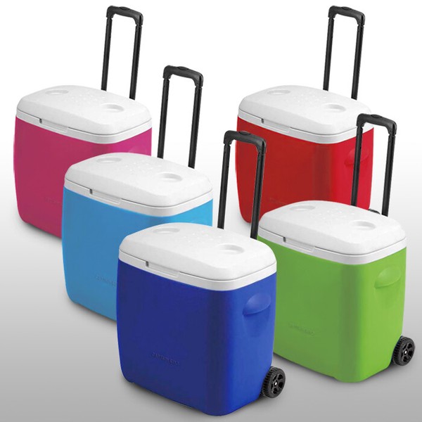 保冷ボックス クーラーボックス 28L ドリンクホルダー キャリー アウトドア