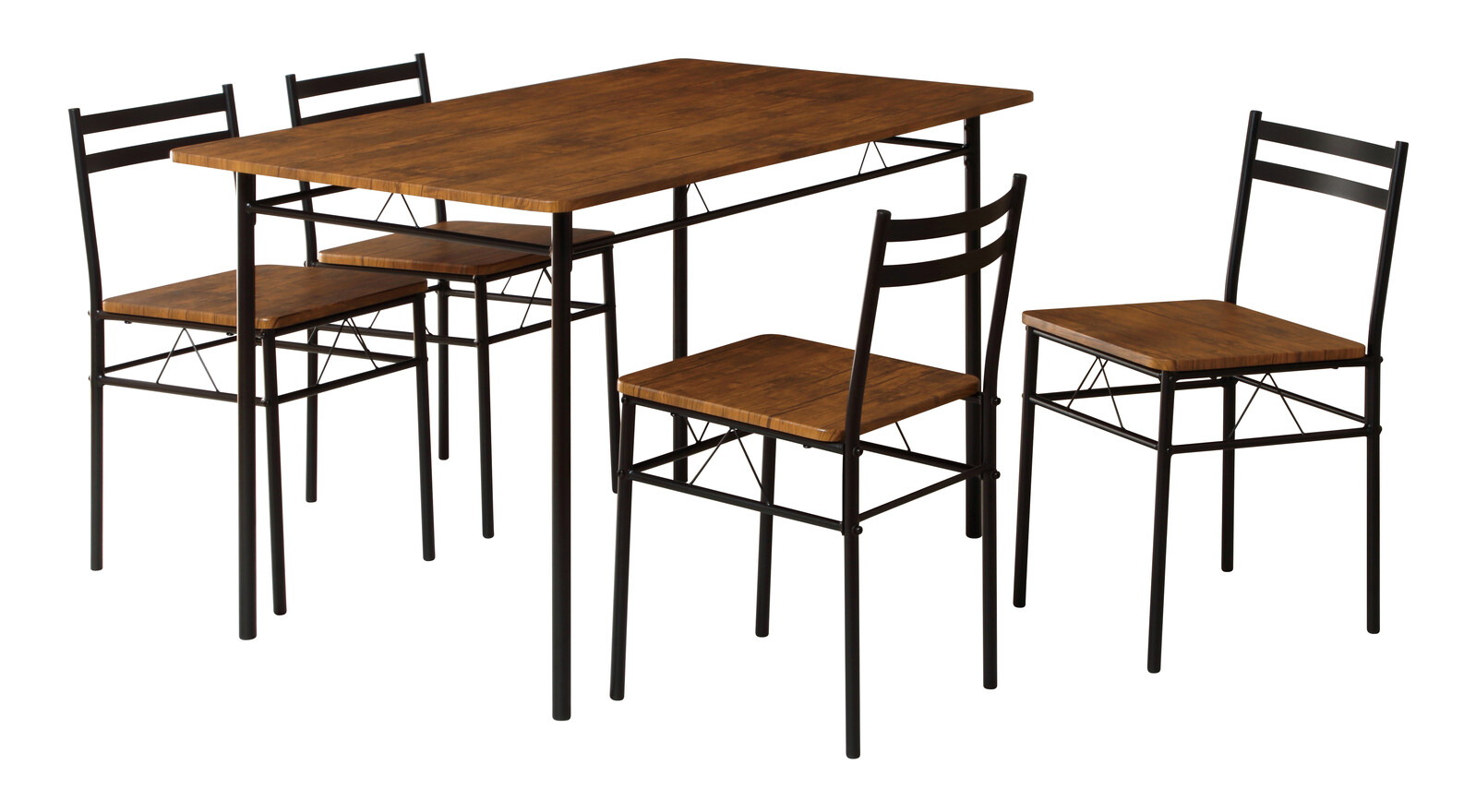 LIKE VINTAGE ダイニング5点セット ダイニングセット 4人掛け テーブル 幅120cm テーブル チェア 食卓 北欧 モダン 4人がけ 四人がけ 4人用 四人用 おしゃれ ヴィンテージ