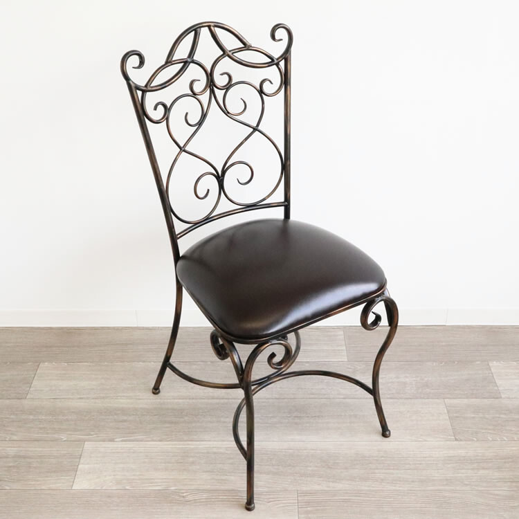 アンティークチェア　アイアン　チェア　椅子 アイアン ウッドチェア タイプ2｜IRON WOOD CHAIR TYPE.2｜木 鉄