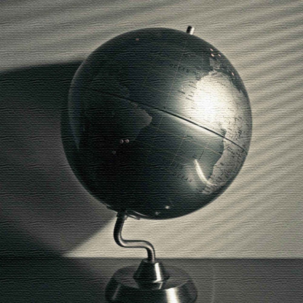 秦義之のファブリックパネル/地球儀 Lサイズ（57cm×57cm） ウォールアート 壁掛け おしゃれ 北欧 モダン 新築祝い 開店祝い 結婚祝い お洒落 玄関 寝室 リビング 応接室
